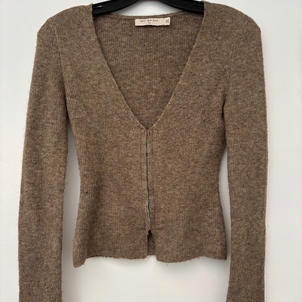 Women's light brown cardigan Bec & Bridge (XS)